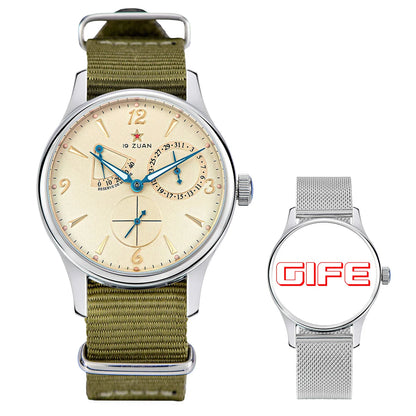 Reloj de hombre Pilot 40mm 1963, reloj de pulsera mecánico automático con movimiento Tianjin ST1780, diseño militar, nuevo 2024
