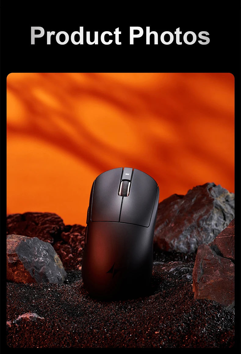 Mouse gaming wireless ATK Dragonfly A9 Ultra PAW3950 ultraleggero tri-mode ergonomico e-sport per gamer FPS A9 SE Plus