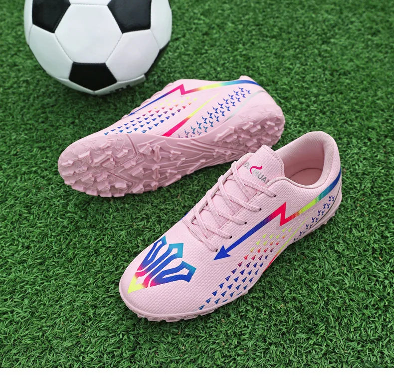 High Quality Mens Soccer Shoes Society Ultralight Turf Soccer Cleats Sneakers Training Football Boots Chuteira Campo 35-45