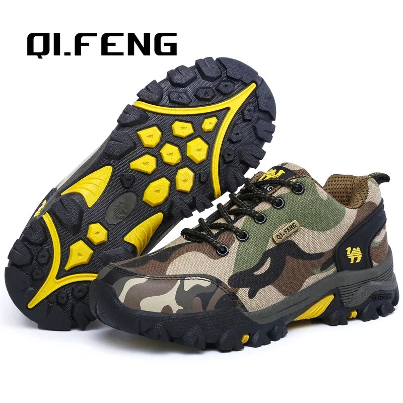 Casual Shoes Men Summer Outdoor Sneakers Women’s Footwear Trainer Waterproof Camouflage Army Shoe Male Military Shoes Tennis Jeans