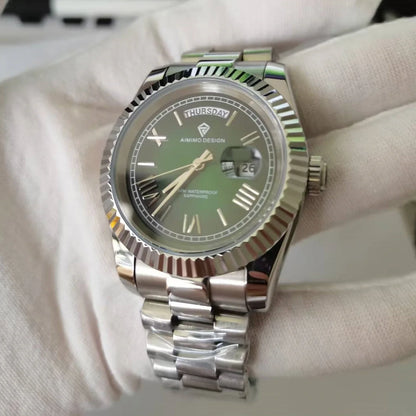 Sapphire Crystal Men's Watch Beat Quartz Movement Waterproof Swimming Vintage Luxury Business Sport 2025 Watch Relogio Masculino