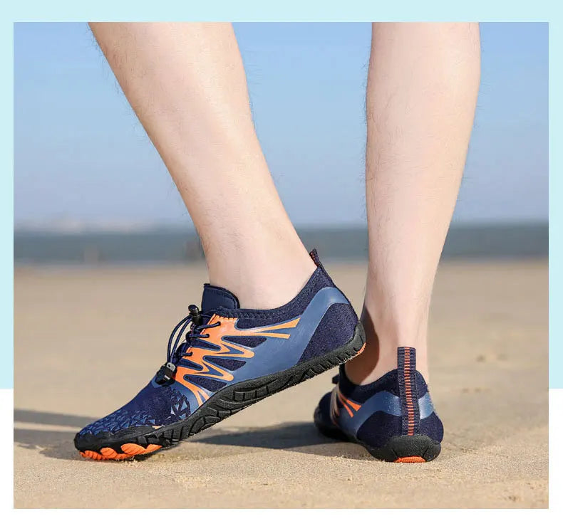 EOCENE men and women barefoot outdoor sports aqua shoes, quick-dry beach swimming fitness wading hiking cycling water sneakers