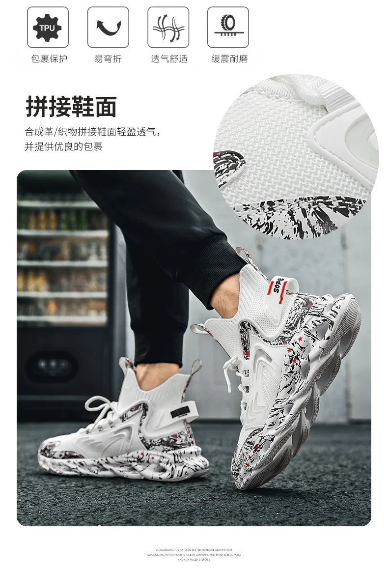 Shoes Men Sneakers Male Casual Men's Shoes Tennis Luxury Shoes Trainer Race Breathable Shoes Fashion Loafers Running Shoes for Men