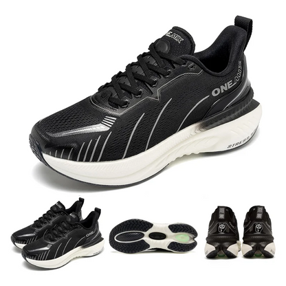Zapatillas de running ONEMIX White Road para hombre con amortiguación de aire, deportivas de exterior, zapatillas de entrenamiento masculinas de verano para jogging, calzado para mujer