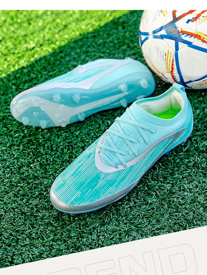 New Men's Football Boots Sport Adult Long Spikes Soccer Shoes Training Outdoor Cleats Breathable Non-Slip Boys Match Comfortable