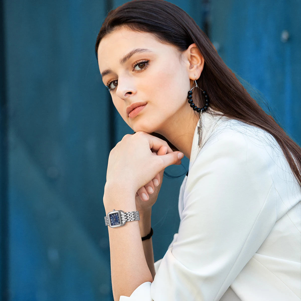 BERNY Luxury Brand Women's Watch New In High Quality S/S Square Ladies Quartz Watches Fashion Elegant Business Wristwatch