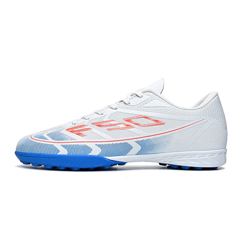Chaussures de football FG/TF populaires, crampons de football unisexes à tige basse, baskets de football pour terrain, crampons d'entraînement rapides, crampons antidérapants à pointes longues