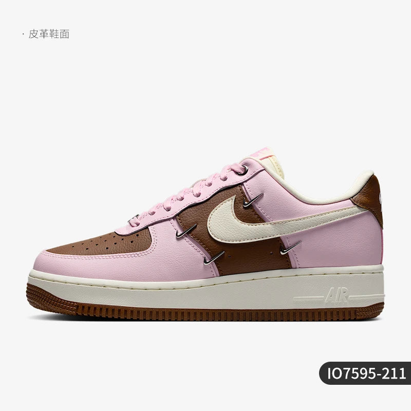 Nike Air Force 1 autentiche da donna, scarpe basse da skateboard traspiranti e resistenti all’usura IO7595-211