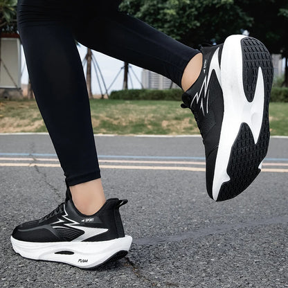 Zapatillas de running nuevas con placa de carbono para maratón, deportivas para hombre, transpirables y ligeras, zapatillas deportivas cómodas antideslizantes para mujer, estilo casual