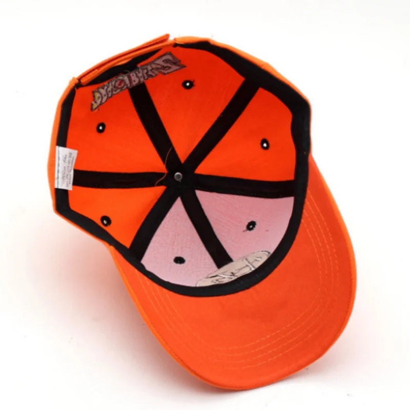 Dragon Ball Son Goku Unisex Gui Wu-broderede baseballkasketter til forår og efterår – justerbare fritidshatte til udendørs brug – solbeskyttelseshatte