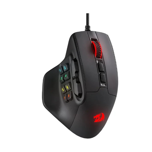 Redragon M811 Aatrox MMO gaming miš, žični RGB miš za igrače s 15 programabilnih tipki i ergonomskim prirodnim hvatom