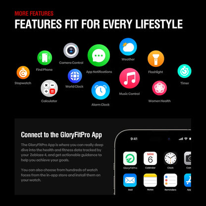 NEW Zeblaze Stratos 4 GPS Smart Watch 1.43 AMOLED Display Built-in Compass Barometric Altimeter Flashlight Voice Call Smartwatch