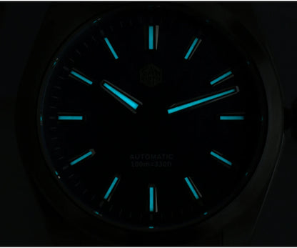 San Martin 39mm MOP Dial Sport Gada Watch Luxury Dress Men Miyota 90S5 Automatic Mechanical Wristwatch Waterproof 100m SN0144