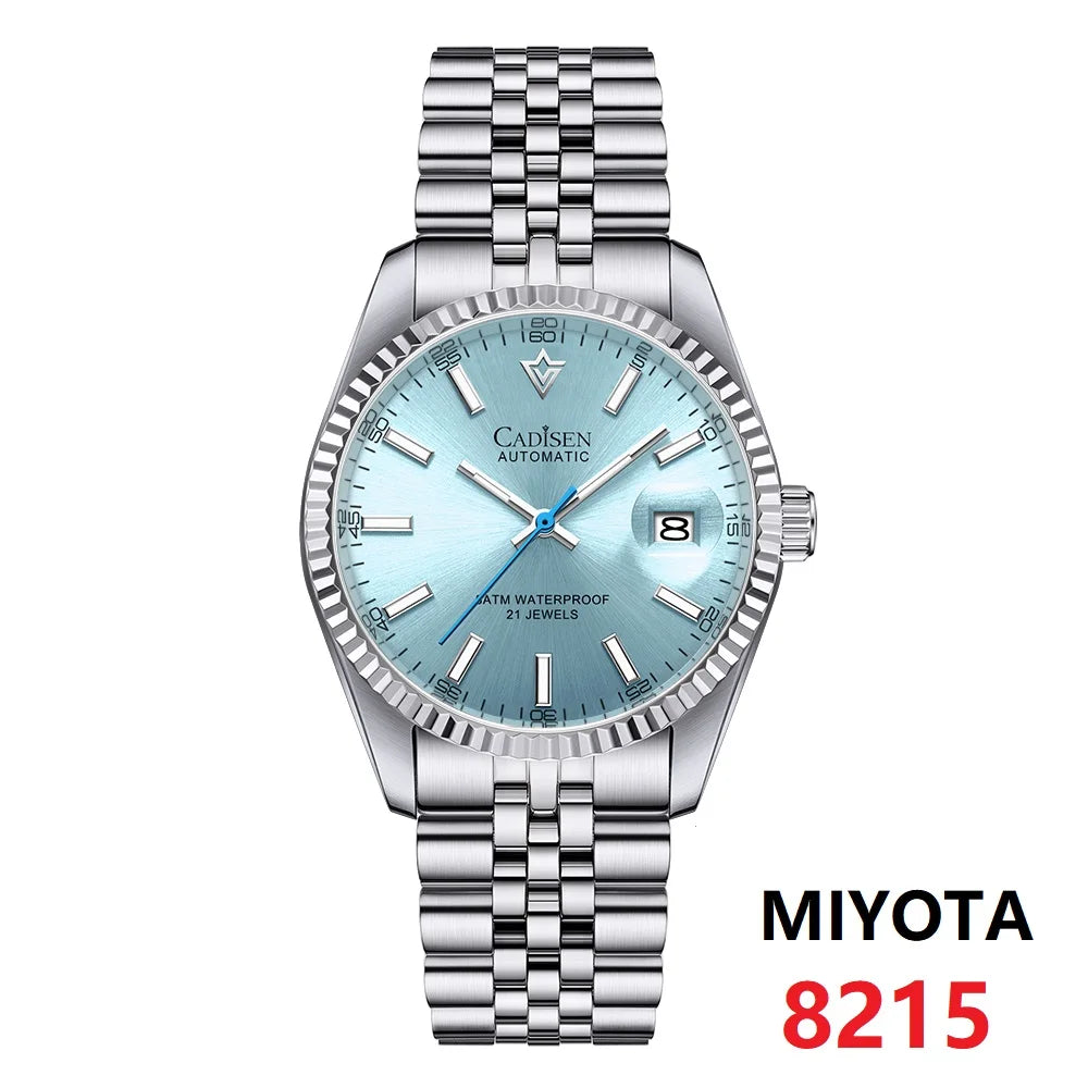 CADISEN Men Mechanical Watch Top Brand Luxury Automatic Watch Business Stainless Steel Waterproof Watch Men Relogio Masculino