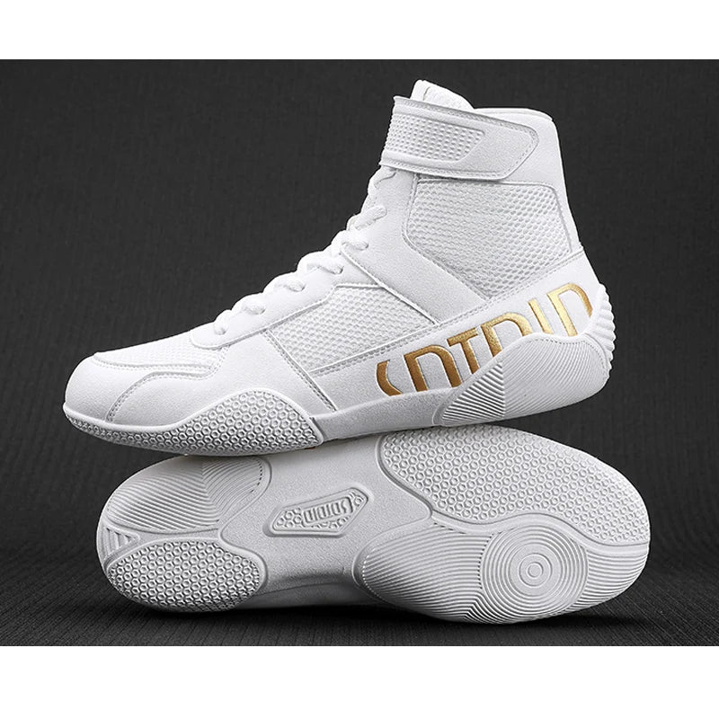 Nuove scarpe da wrestling da uomo, taglia grande, in mesh traspirante, scarpe da boxe antiscivolo, resistenti all’usura, sneaker casual alla moda per sport ad alta intensità