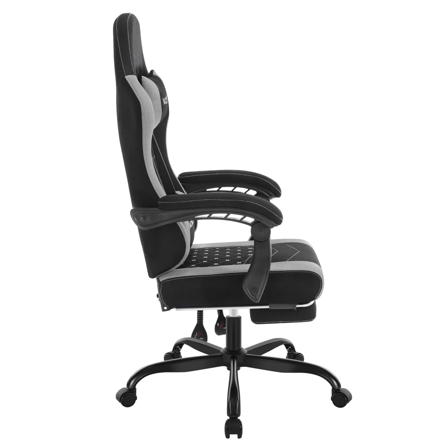 Silla de ordenador giratoria WOLTU con función de masaje, silla de oficina ergonómica con almohada y reposapiés, silla gaming ajustable en altura