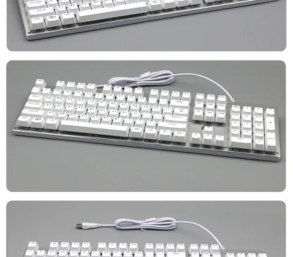 104 teclas retroiluminadas coreanas, francesas, rusas, españolas y alemanas para teclado mecánico con interruptores MX, perfil OEM, teclas ABS DIY