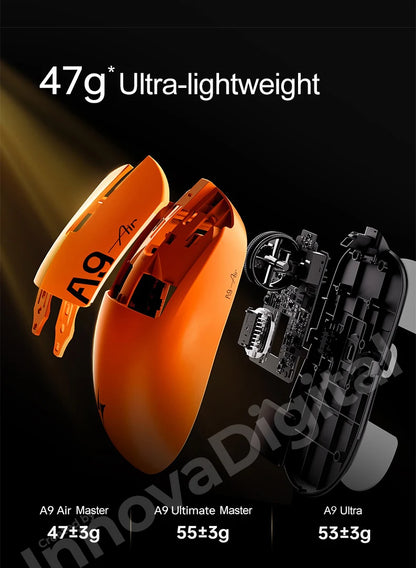 ATK Dragonfly A9 Ultimate Wireless Gaming Mouse A9 Air PAW3950 Ultra Lightweight Ergonomic E-sports Gamer FPS Mice CSGO A9 Ultra