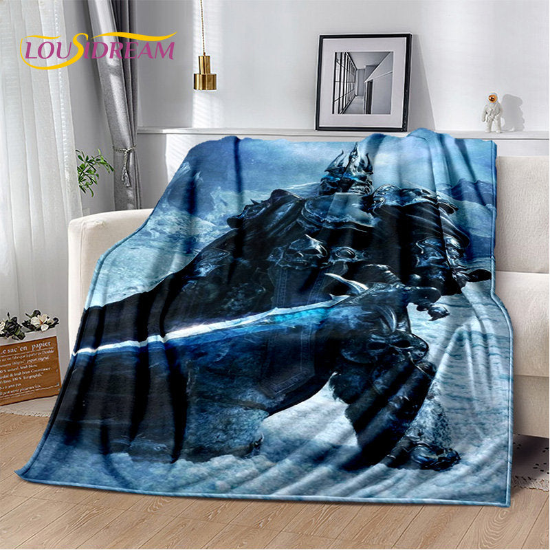 World of Warcraft, WOW, mekana plišana deka za gejmere, flanelska deka, prekrivač za dnevni boravak, spavaću sobu, krevet, kauč i piknik
