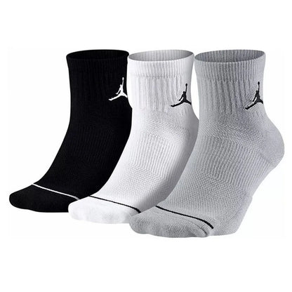 Nike Air Jordan Men's and Women's Knee-High Sports Socks, 3-Pack, Comfortable and Breathable Basketball Socks SX5544-017
