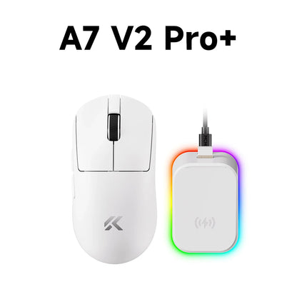 MCHOSE A7 V2 Lightweight Wireless Gaming Mouse, PAW3950 Sensor, Dual 8000Hz Polling Rate, 42,000 DPI Esports Gaming Mouse for PC & Office