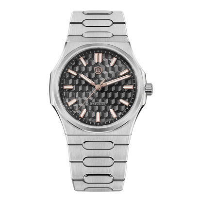Watchdives WD0016 Super Black Men's Watch Ultra Light-Absorbing Dial VH31/VH60 Sweep Second Quartz Movement Stainless Steel Watch