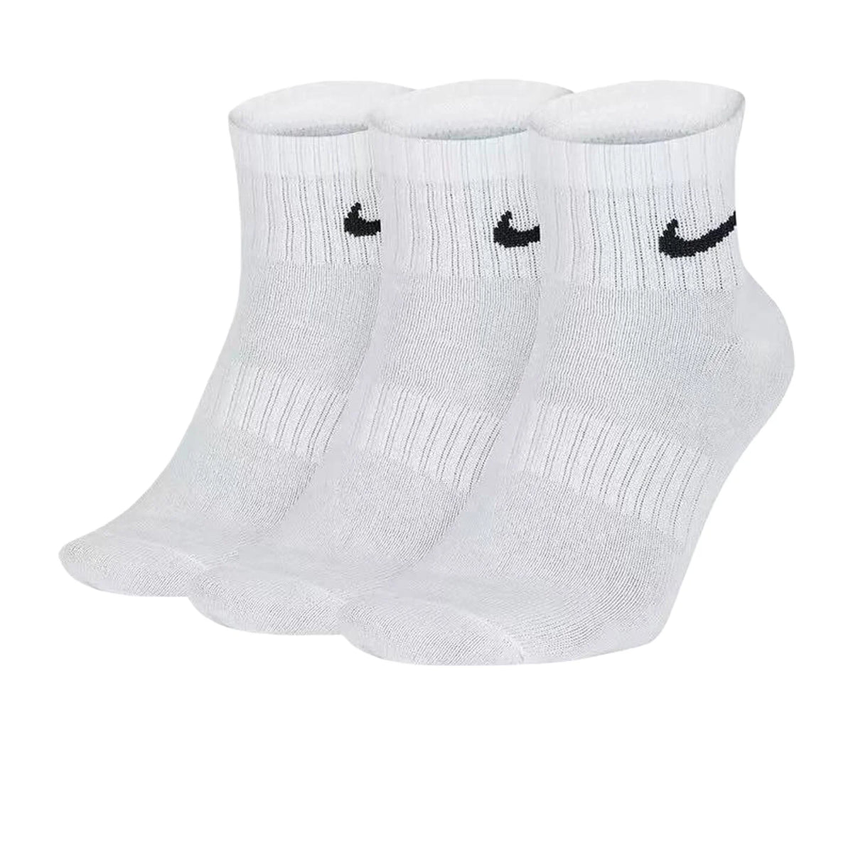 Meias Nike Meias grossas de basquetebol da Nike Meias desportivas compridas com tecnologia Dri-FIT para respirabilidade, embalagem de 3 pares SX7667-100