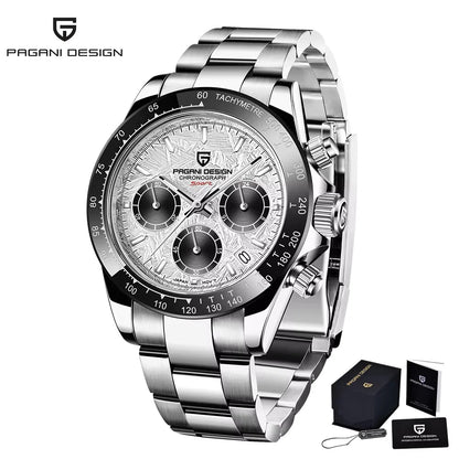 Nuovo originale PAGANI DESIGN PD-1664 orologio da uomo di lusso, movimento al quarzo giapponese VK63, zaffiro, impermeabile, cronografo, oro