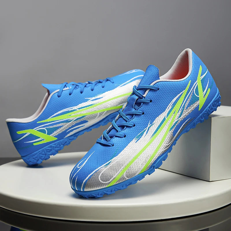 Scarpe da calcio da uomo taglie grandi 46 47 per allenamento e partite, erba sintetica TF, con tacchetti, calzature maschili internazionali