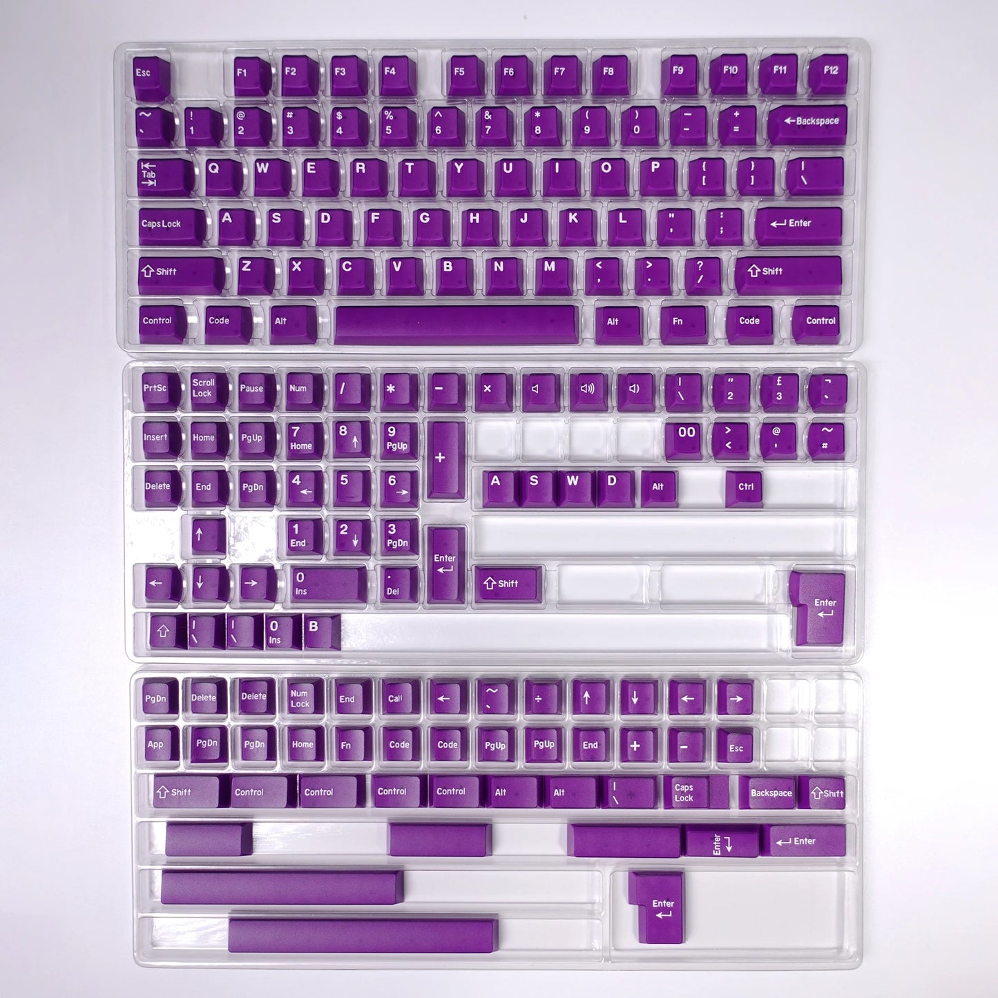 KBDiy 174 teclas/set teclas PBT GMK Apollo Double Shot minimalistas perfil ISO Cherry para teclado mecánico gaming, compatibles con MX