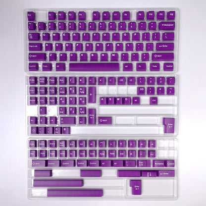 KBDiy 174 teclas/set teclas PBT GMK Apollo Double Shot minimalistas perfil ISO Cherry para teclado mecánico gaming, compatibles con MX