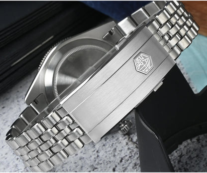 Relógio de mergulho masculino San Martin 37.5mm 40mm Miyota 9015 com mostrador esmaltado, relógio de pulso mecânico automático de luxo, resistente à água 200m SN0148