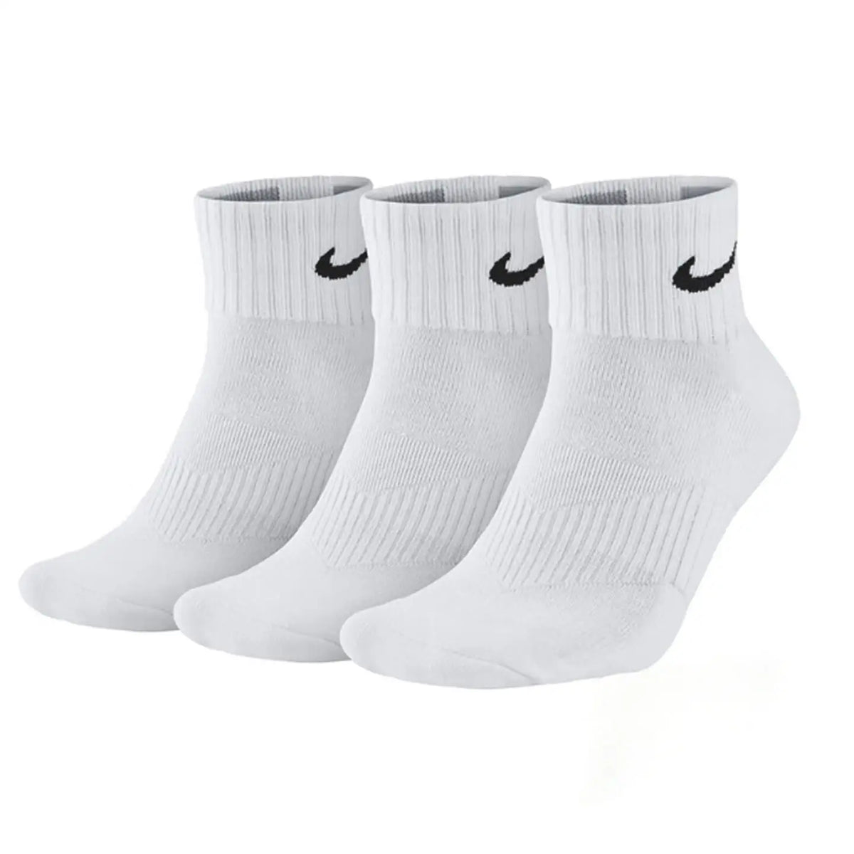 Meias Nike Meias grossas de basquetebol da Nike Meias desportivas compridas com tecnologia Dri-FIT para respirabilidade, embalagem de 3 pares SX7667-100
