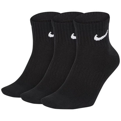 Nike Casual Cushioned Mid-Cut Basketball Socks Unisex Combo Pack White SX7667-100