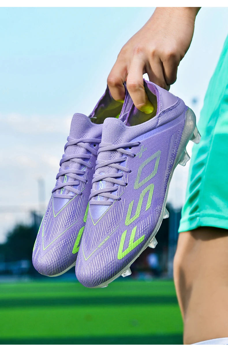 New Men Sneakers Match Grass Cleats High-quality Soccer Shoes Futsal Football Boots Non-Slip Indoor Hot-selling High-top Outdoor