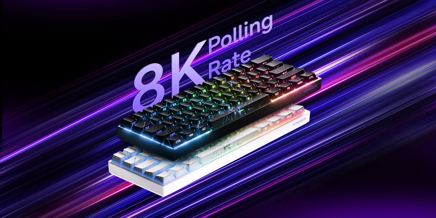 Akko MonsGeek FUN68 FUN60 PRO&MAX Tastiera magnetica HE 60% 65% Tastiere da gaming Rapid Trigger 8K Tastiera custom per gamer Esports