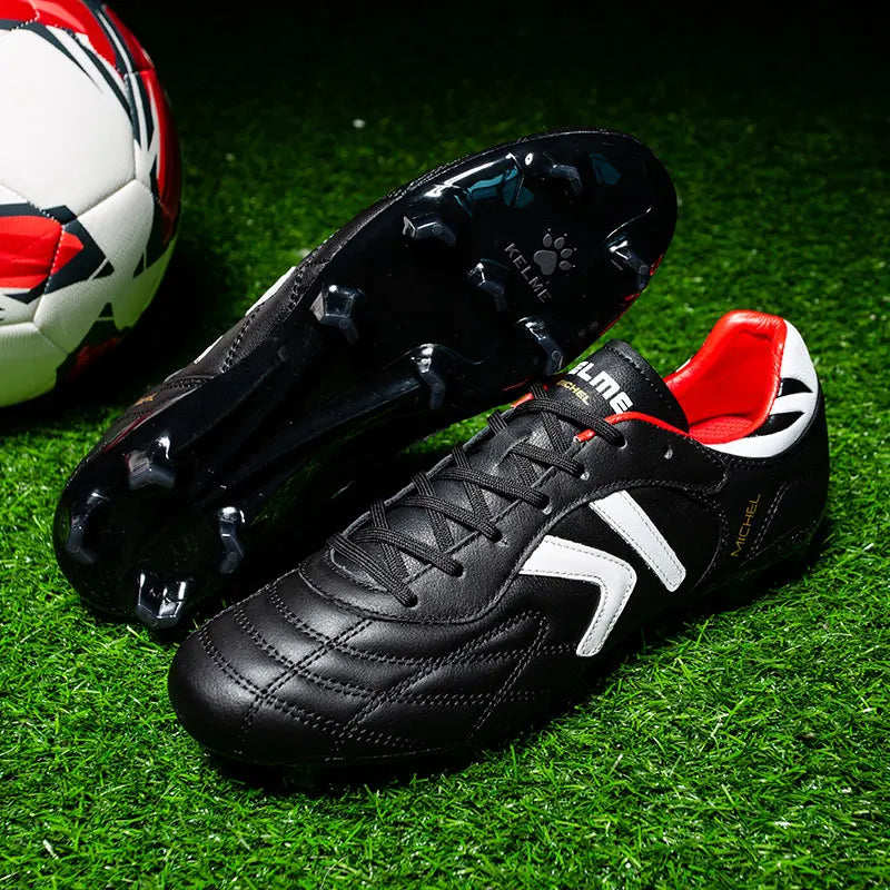 KELME FG nogometne kopačke Originalne tenisice od goveđe kože za muškarce Profesionalne za travu Protuklizne sportske trenažne nogometne kopačke ZX80011018