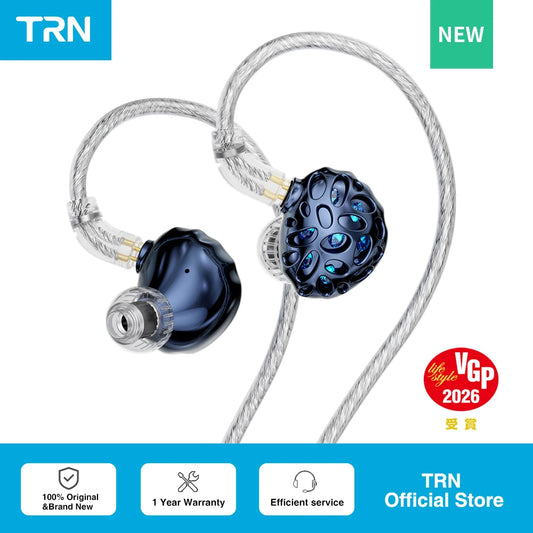 TRN Whale Shark Hybrid Earphones Triple Dynamic + Planar  In-Ear Monitors headphones