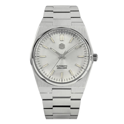 San Martin Reloj clásico para hombre 40mm Miyota 9015 reloj de vestir de lujo automático mecánico con pulsera de liberación rápida SN0023