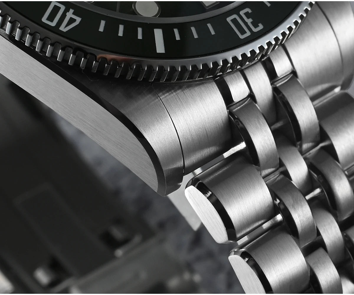 Relógio de mergulho masculino San Martin 37.5mm 40mm Miyota 9015 com mostrador esmaltado, relógio de pulso mecânico automático de luxo, resistente à água 200m SN0148