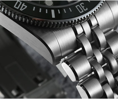 Relógio de mergulho masculino San Martin 37.5mm 40mm Miyota 9015 com mostrador esmaltado, relógio de pulso mecânico automático de luxo, resistente à água 200m SN0148
