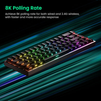 Akko MonsGeek FUN68 FUN60 PRO&MAX Tastiera magnetica HE 60% 65% Tastiere da gaming Rapid Trigger 8K Tastiera custom per gamer Esports