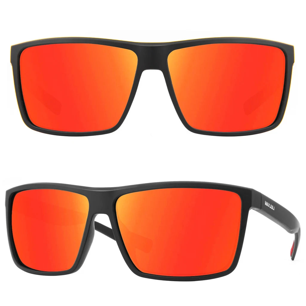 MAXJULI Polarized Big Sunglasses for Men Women with Big Heads UV 400 Protection 8125