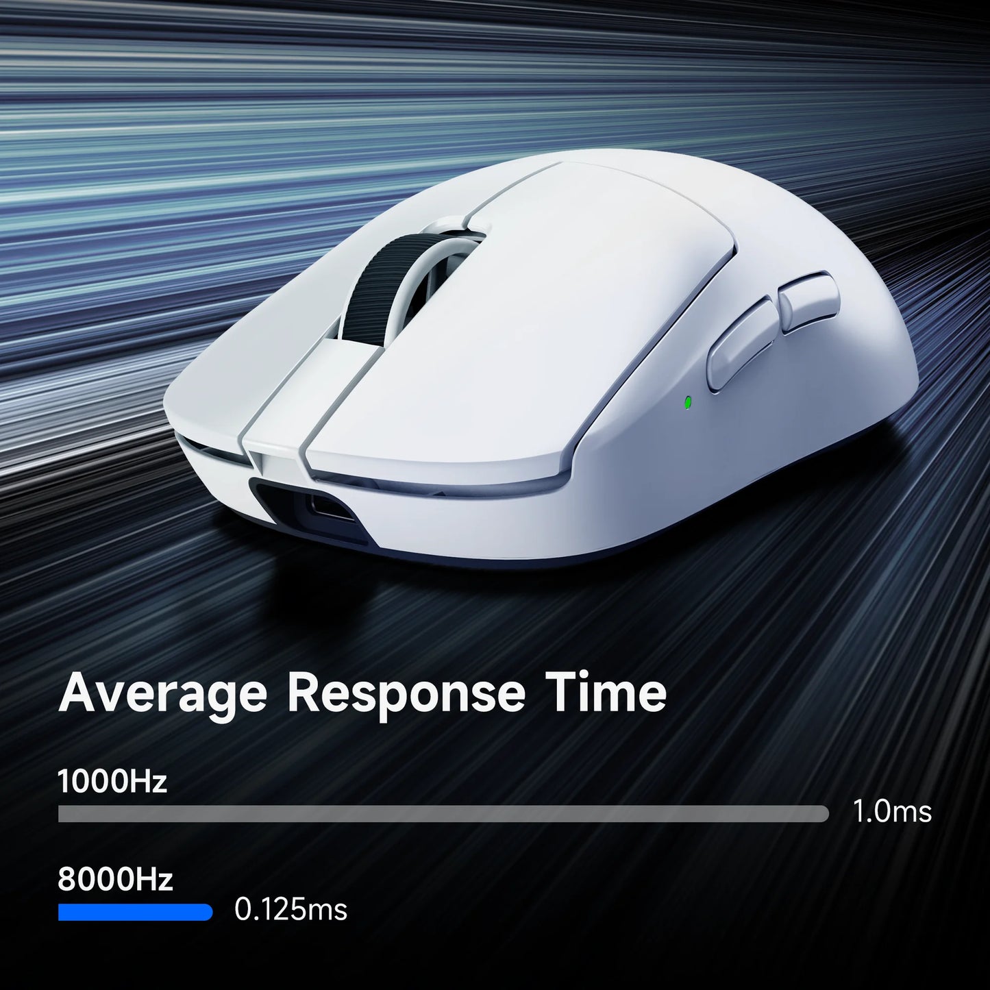 MCHOSE A7 V2 Lightweight Wireless Gaming Mouse, PAW3950 Sensor, Dual 8000Hz Polling Rate, 42,000 DPI Esports Gaming Mouse for PC & Office