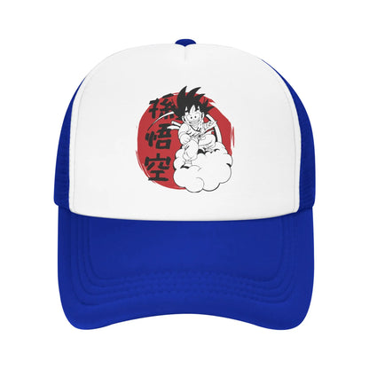 Son gohan D-Dragon Ball Z Trucker Hat Unisex Outdoor Hats Trucker Worker Cap Trucker Cap Snapback Caps Mesh Baseball Caps