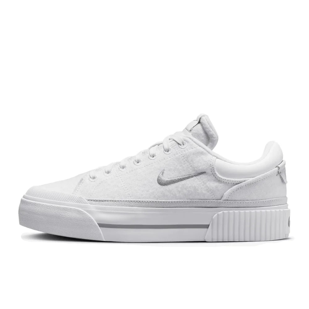 Nike Court Legacy Lift Height-Enhancing Sole Design Comfortable Anti-Slip Cushioning Durable Athletic Shoes  FZ2606-100