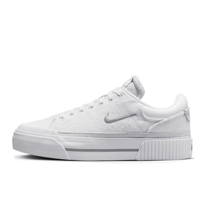 Nike Court Legacy Lift Height-Enhancing Sole Design Comfortable Anti-Slip Cushioning Durable Athletic Shoes  FZ2606-100