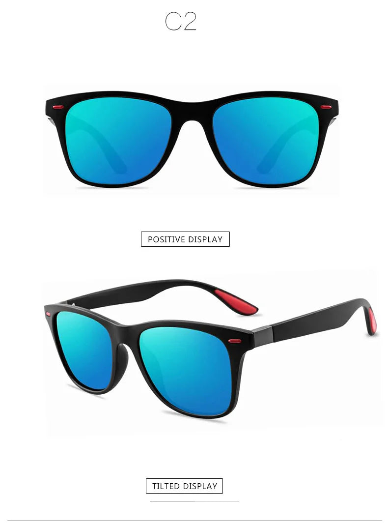 Fashion Classic Polarized Sunglasses Men Women Square Sun Glasses Anti-glare Goggle Travel Fishing Cycling Sunglasses UV400