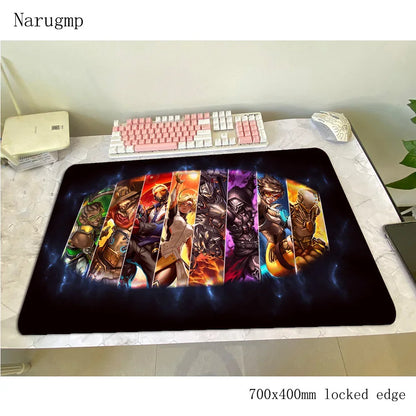 Alfombrilla de ratón Overwatch 700x400x3mm gaming anime con personalidad, esterilla de escritorio para oficina y notebook, regalo para niño, padmouse para juegos PC gamer