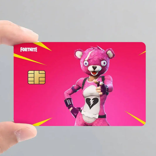 „Cuddle Team Leader“ Fortnite žaidimo kortelės lipdukai banko kortelei, apsauginė vandeniui atspari plėvelė, staigmenos dovana